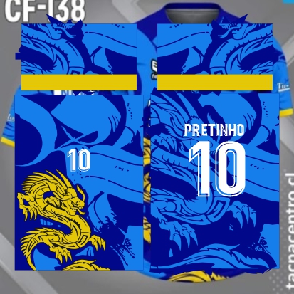 Template Interclasses - CF Dragão Amarelo 24 - ARTE VETOR