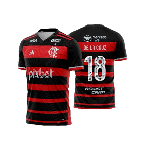 Template Futebol Camisa - Flamengo Titular 2024-25 - ARTE VETOR