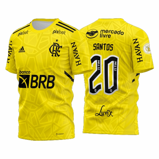 Template Futebol Camisa - Flamengo Goleiro II 2022-23 - ARTE VETOR