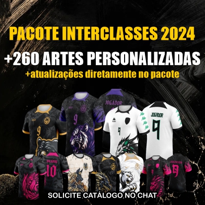 Pacote Camisas Template Interclasses 2024 - ARTE VETOR