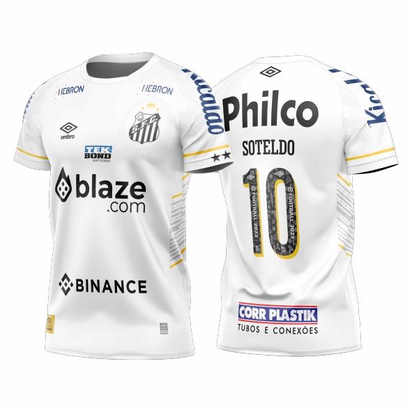 Template Futebol Camisa - Santos Titular 2023-24 02 - ARTE VETOR