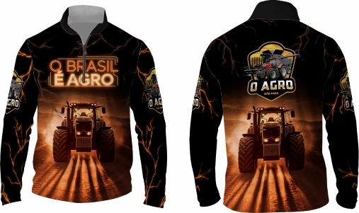 Template agro - Camisa - Agro Brasil ref 01 - ARTE VETOR