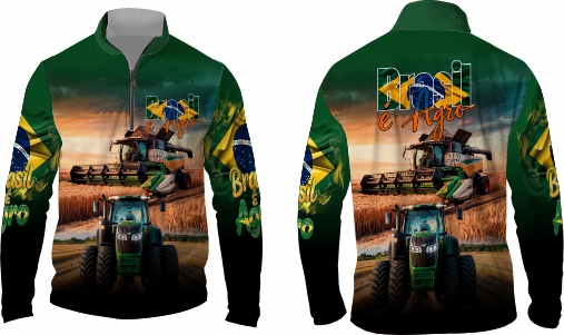 Template agro - Camisa - Agro Brasil ref 04 - ARTE VETOR