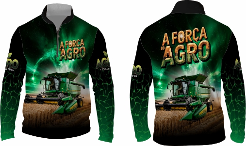 Template agro - Camisa - Agro Brasil ref 05 - ARTE VETOR