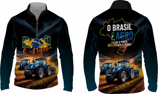 Template agro - Camisa - Agro Brasil ref 06 - ARTE VETOR