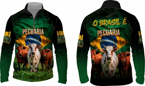 Template agro - Camisa - Agro Brasil ref 10 - ARTE VETOR
