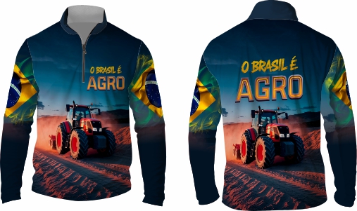 Template agro - Camisa - Agro Brasil ref 14 - ARTE VETOR