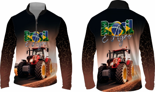 Template agro - Camisa - Agro Brasil ref 16 - ARTE VETOR