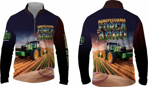 Template agro - Camisa - Agro Brasil ref 22 - ARTE VETOR