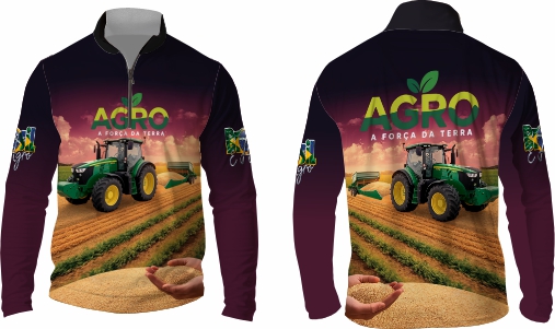 Template agro - Camisa - Agro Brasil ref 23 - ARTE VETOR