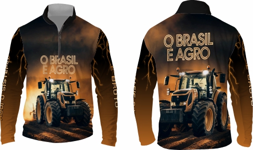 Template agro - Camisa - Agro Brasil ref 26 - ARTE VETOR