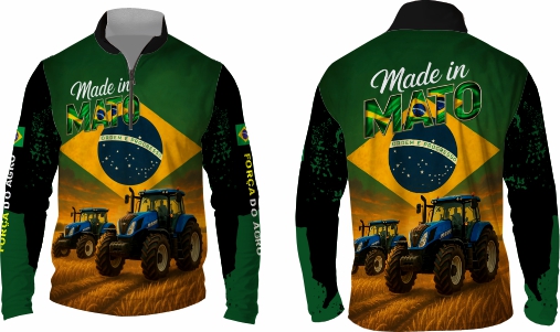 Template agro - Camisa - Agro Brasil ref 29 - ARTE VETOR