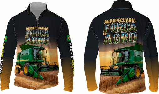 Template agro - Camisa - Agro Brasil ref 34 - ARTE VETOR