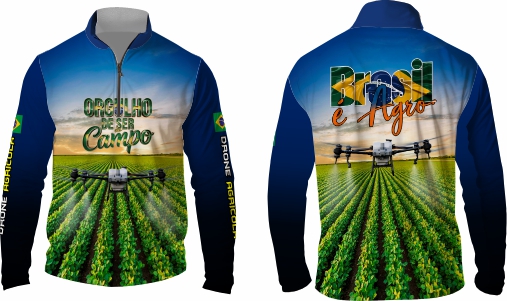 Template agro - Camisa - Agro Brasil ref 35 - ARTE VETOR