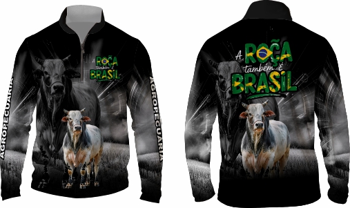 Template agro - Camisa - Agro Brasil ref 45 - ARTE VETOR