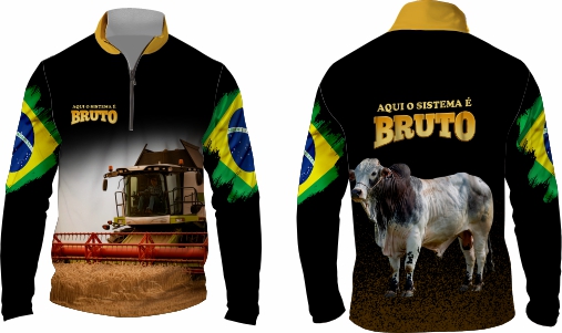Template agro - Camisa - Agro Brasil ref 49 - ARTE VETOR