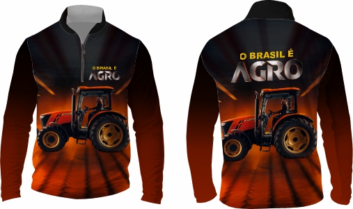 Template agro - Camisa - Agro Brasil ref 50 - ARTE VETOR
