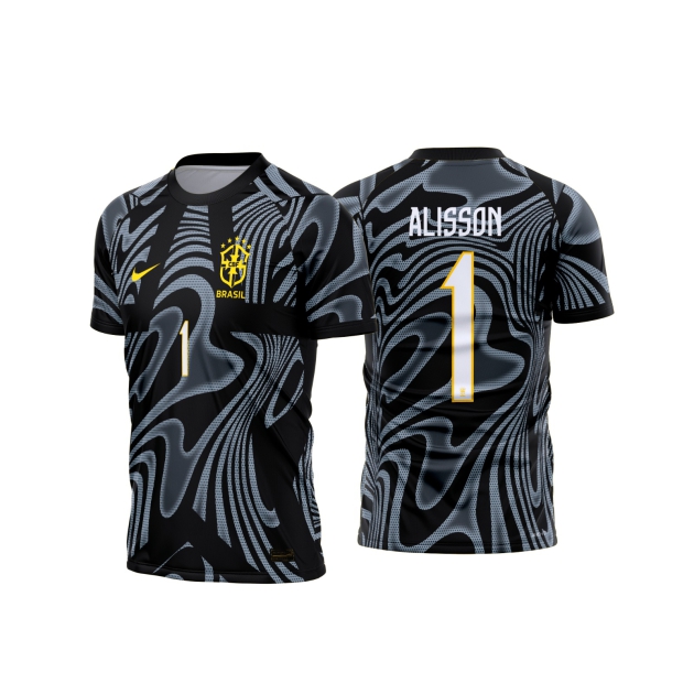 Template vetorizado Camisa - Brasil Goleiro I 2026 - ARTE VETOR CDR